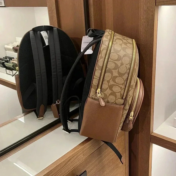 Coach Court Backpack In Signature Canvas Backpack COACH 5671